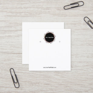 Creat Your Custom Logo Earring Display Card 