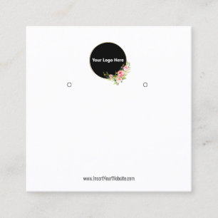 Creat Your Custom Logo Earring Display Card 