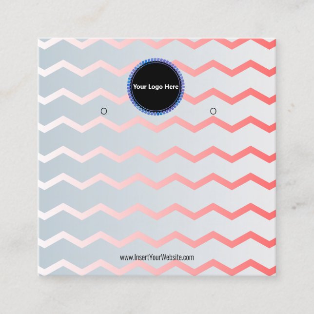 Creat Your Custom Logo Earring Display Card  (Front)