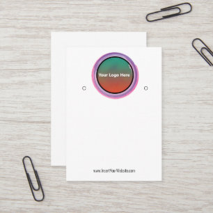 Creat Your Custom Logo Earring Display Card 