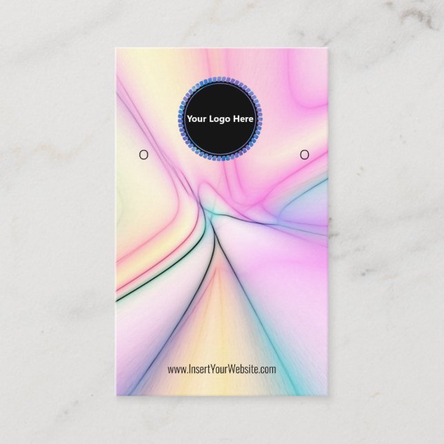 Creat Your Custom Logo Earring Display Card  (Front)