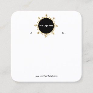 Creat Your Custom Logo Earring Display Card 