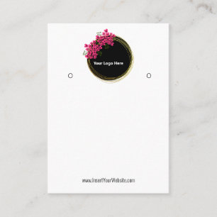 Creat Your Custom Logo Earring Display Card 