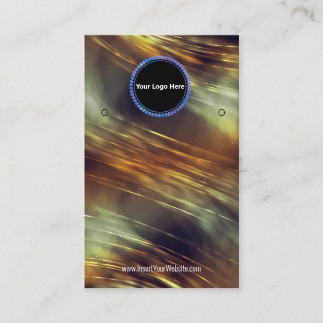 Creat Your Custom Logo Earring Display Card  (Front)