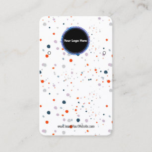 Creat Your Custom Logo Earring Display Card 