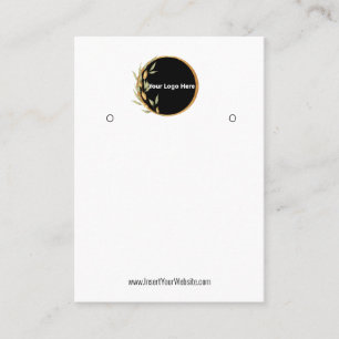 Creat Your Custom Logo Earring Display Card 