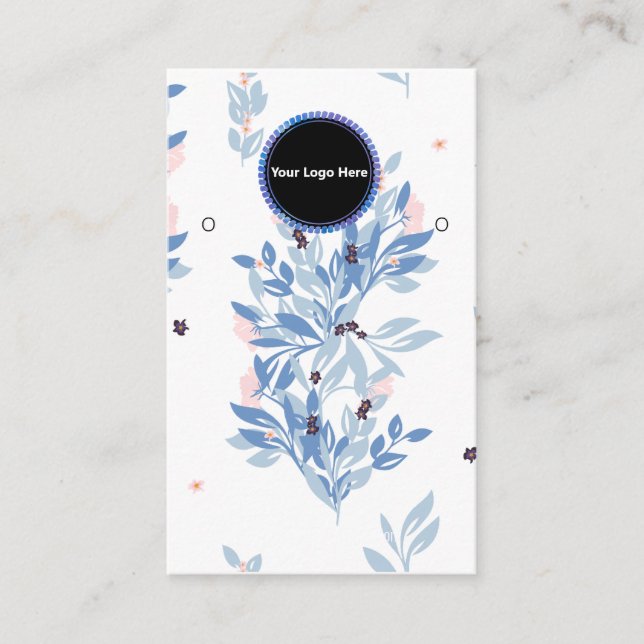 Creat Your Custom Logo Earring Display Card  (Front)