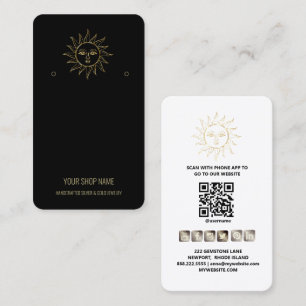 Creat Your Custom Logo EarringSun QR Social Media  Business Card
