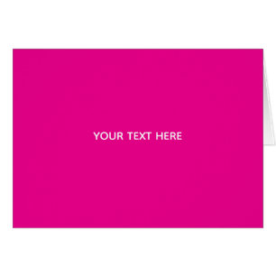 Creat Your Own Megenta Invitation Postcard
