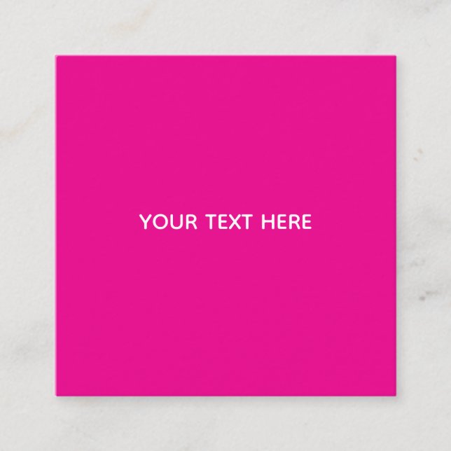 Creat Your Own Megenta Invitation Postcard (Front)