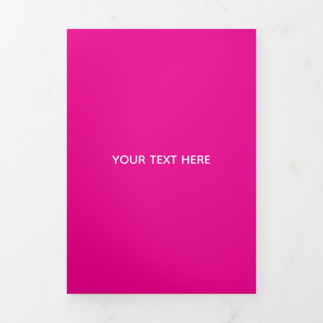 Creat Your Own Megenta Invitation Postcard (Cover)