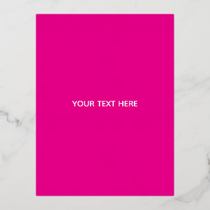 Creat Your Own Megenta Invitation Postcard