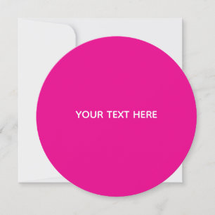Creat Your Own Megenta Invitation Postcard