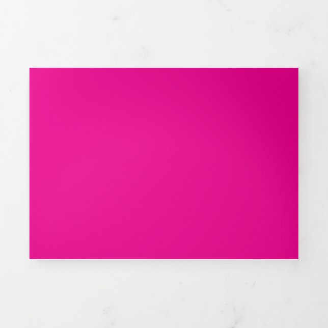 Creat Your Own Megenta Invitation Postcard (Cover)