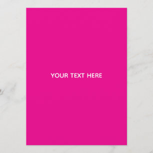 Creat Your Own Megenta Invitation Postcard