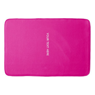 Creat Your Own Megenta Invitation Postcard Bath Mat