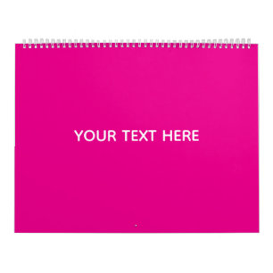 Creat Your Own Megenta Invitation Postcard Calendar