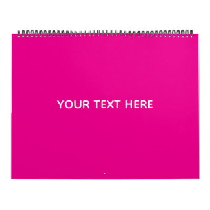 Creat Your Own Megenta Invitation Postcard Calendar