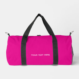 Creat Your Own Megenta Invitation Postcard Duffle Bag