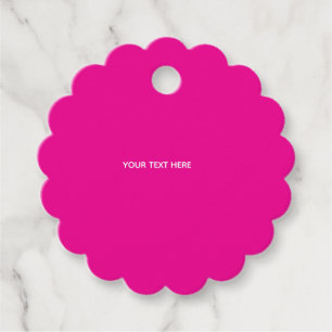 Creat Your Own Megenta Invitation Postcard Favour Tags
