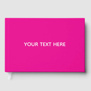 Creat Your Own Megenta Invitation Postcard Guest Book