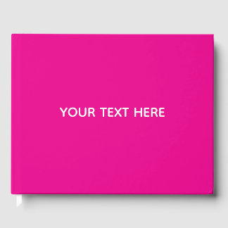 Creat Your Own Megenta Invitation Postcard Guest Book