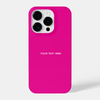 Creat Your Own Megenta Invitation Postcard iPhone 14 Pro Case