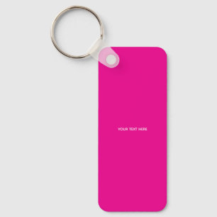 Creat Your Own Megenta Invitation Postcard Key Ring