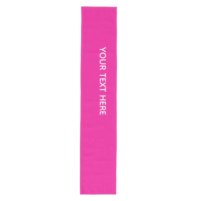 Creat Your Own Megenta Invitation Postcard Medium Table Runner (Front)