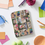 Create 16 Photo Collage Family Kids Monogrammed iPad Pro Cover<br><div class="desc">Create your own custom, personalised, unique, one-of-a-kind, beautiful elegant stylish faux gold typography script name monogram / initials, monogrammed, cool, sixteen photo collage magnetic iPad smart cover that folds into multiple stand positions and features grey microfiber interior that helps protect your screen, and wake / sleep function. Simply add your...</div>