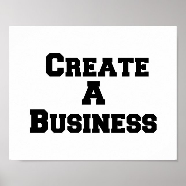 Create A Business Poster (Front)