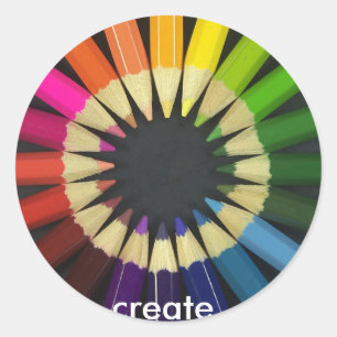Create a Colourful Life Classic Round Sticker