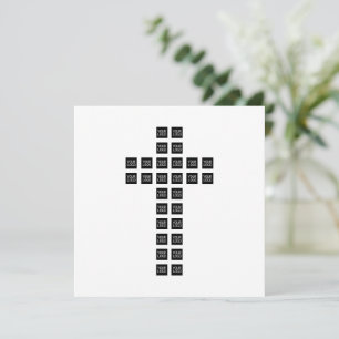Create a Cross Pattern with any Logo or Image Card