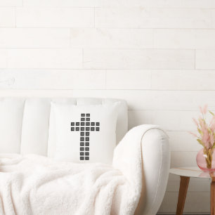 Create a Cross Pattern with any Logo or Image Cushion