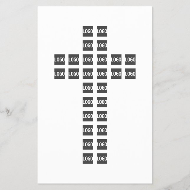 Create a Cross Pattern with any Logo or Image Flyer (Front)