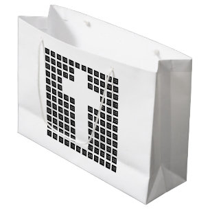 Create a Cross Pattern with any Logo or Image Large Gift Bag