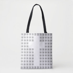 Create a Cross Pattern with any Logo or Image Tote Bag