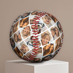 Create a Custom 8 Photo Collage - Diamond Shape Baseball