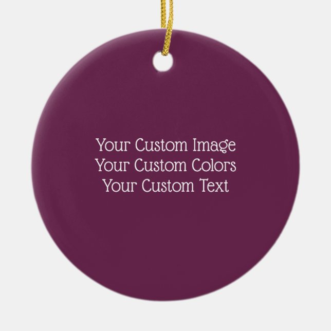 Create a Custom Ceramic Ornament (Front)