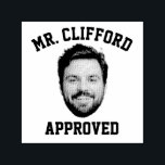 Create A Custom Funny Face Teacher Approval Rubber Self-inking Stamp<br><div class="desc">Create a custom rubber self inking stamp WITH YOUR FACE! great for grade school teachers, who like to add a little quirky pizazz to their curriculum. For best results, upload a photo of just your head/face with the background and everything else removed (transparent png format). image backgrounds can be erased...</div>