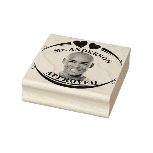 Create A Custom Funny Face Teacher Approval Rubber Stamp