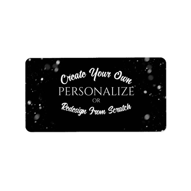 Create a Custom Personalised Label (Front)
