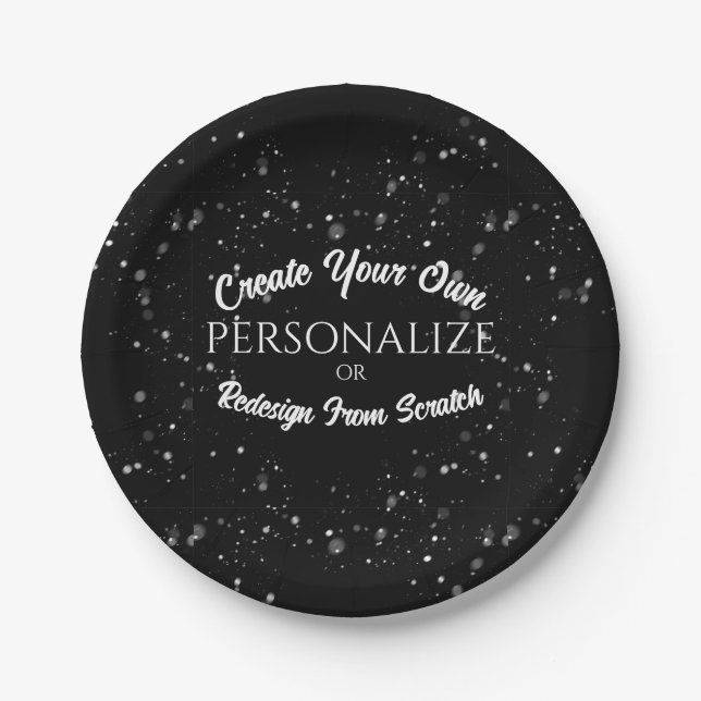Create a Custom Personalised Paper Plate (Front)