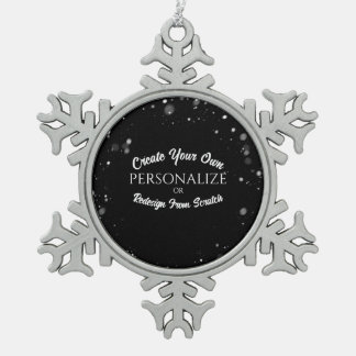 Create a Custom Personalised Snowflake Pewter Christmas Ornament