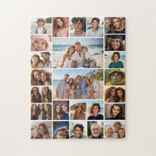 Create a Custom Photo Collage - 25 Photos Jigsaw Puzzle