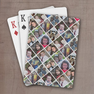 Create a Custom Photo Collage with 12 Photos Playing Cards