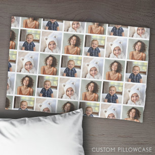 Create a Custom Photo Collage with 3 Photos Pillowcase