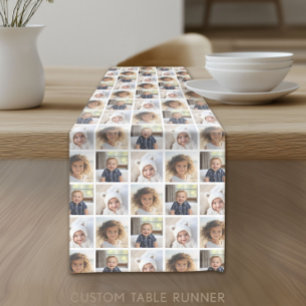 Create a Custom Photo Collage with 3 Photos Short Table Runner