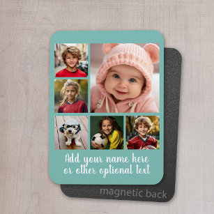 Create a Custom Photo Collage with 6 Photos Magnet