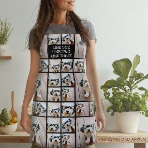 Create a Custom Photo Collage with 8 Photos Apron